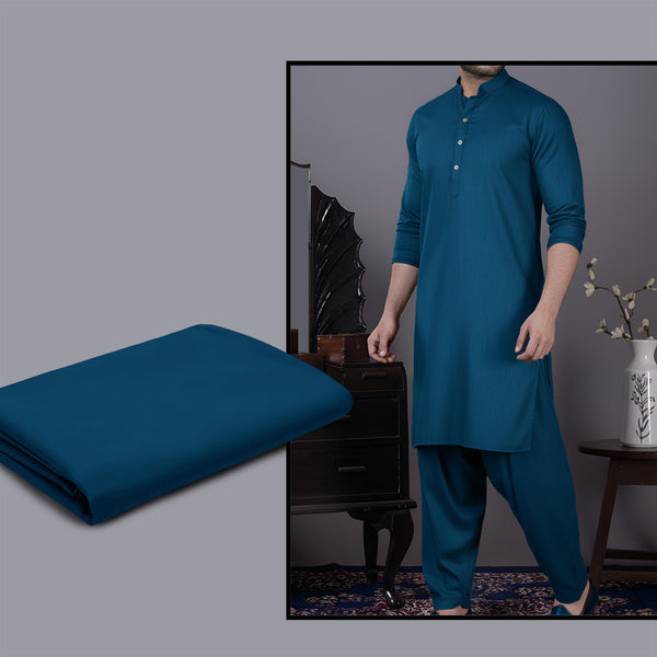 Men's Unstitched Suit Premium Wash & Wear. Blue