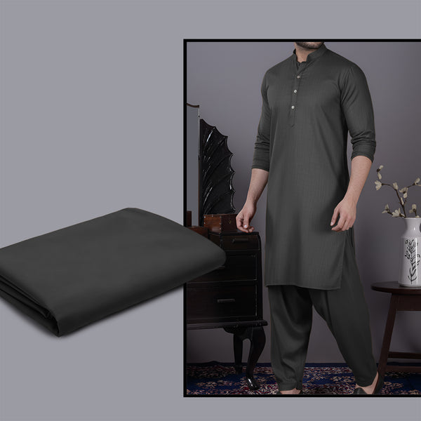 Men's Unstitched Suit Premium Wash & Wear. Gray