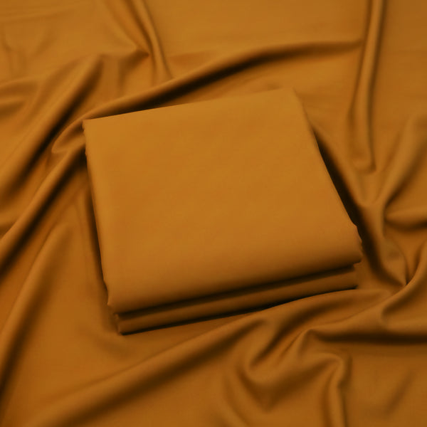 Men's Unstitched Suit Soft Wash & Wear. Mustard