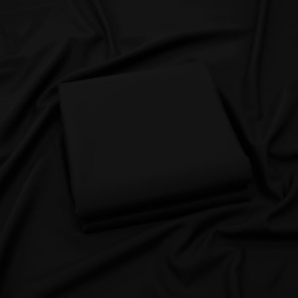Men's Unstitched Suit Soft Wash & Wear. Black
